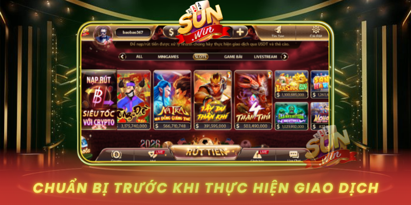 Chuan Bi Truoc Khi Thuc Hien Giao Dich