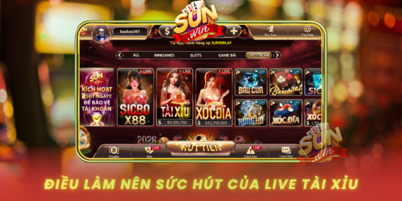 Dieu Lam Nen Suc Hut Cua Live Tai Xiu