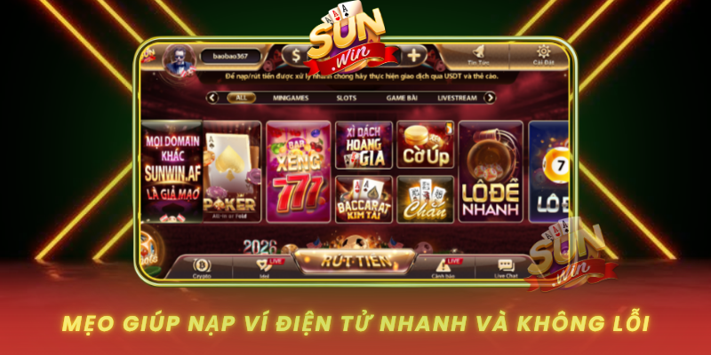Meo Giup Nap Vi Dien Tu Nhanh Va Khong Loi