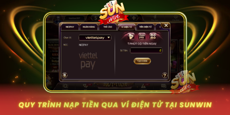 Quy Trinh Nap Tien Qua Vi Dien Tu Tai Sunwin