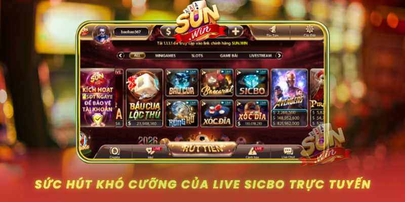 Suc Hut Kho Cuong Cua Live Sicbo Truc Tuyen