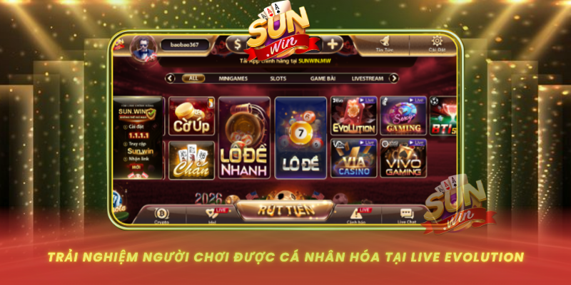 Trai Nghiem Nguoi Choi Duoc Ca Nhan Hoa Tai Live Evolution