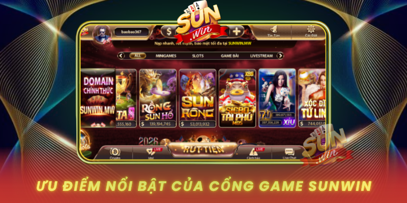 SUNWIN – Cổng Game Giải Trí Trực Tuyến Đáng Trải Nghiệm 10 Uu Diem Noi Bat Cua Cong Game Sunwin